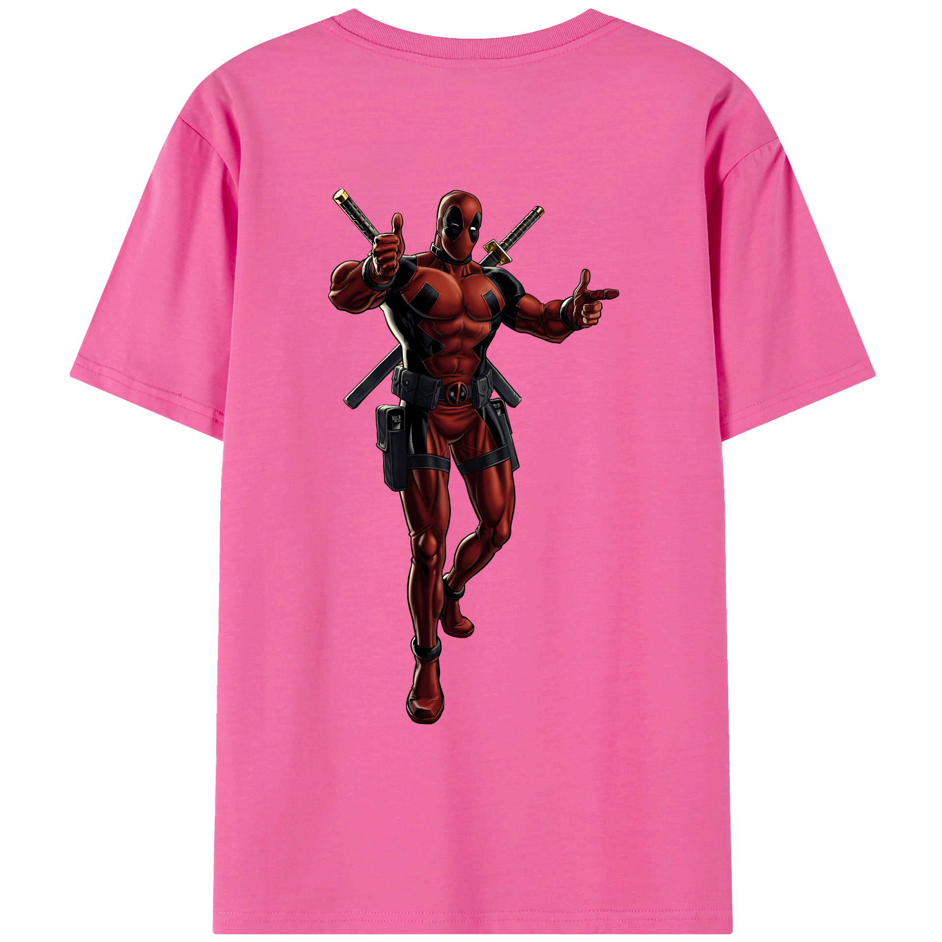 （画像用） Deadpool デッドプール レディース半袖Tシャツ(バックプリント)